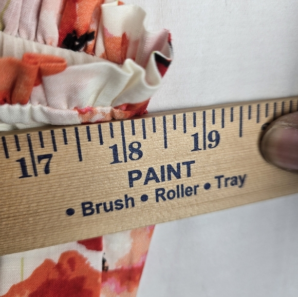 Matilda Jane Floral Sleeveless Red & White Teired Dress Sz M - Picture 14 of 14